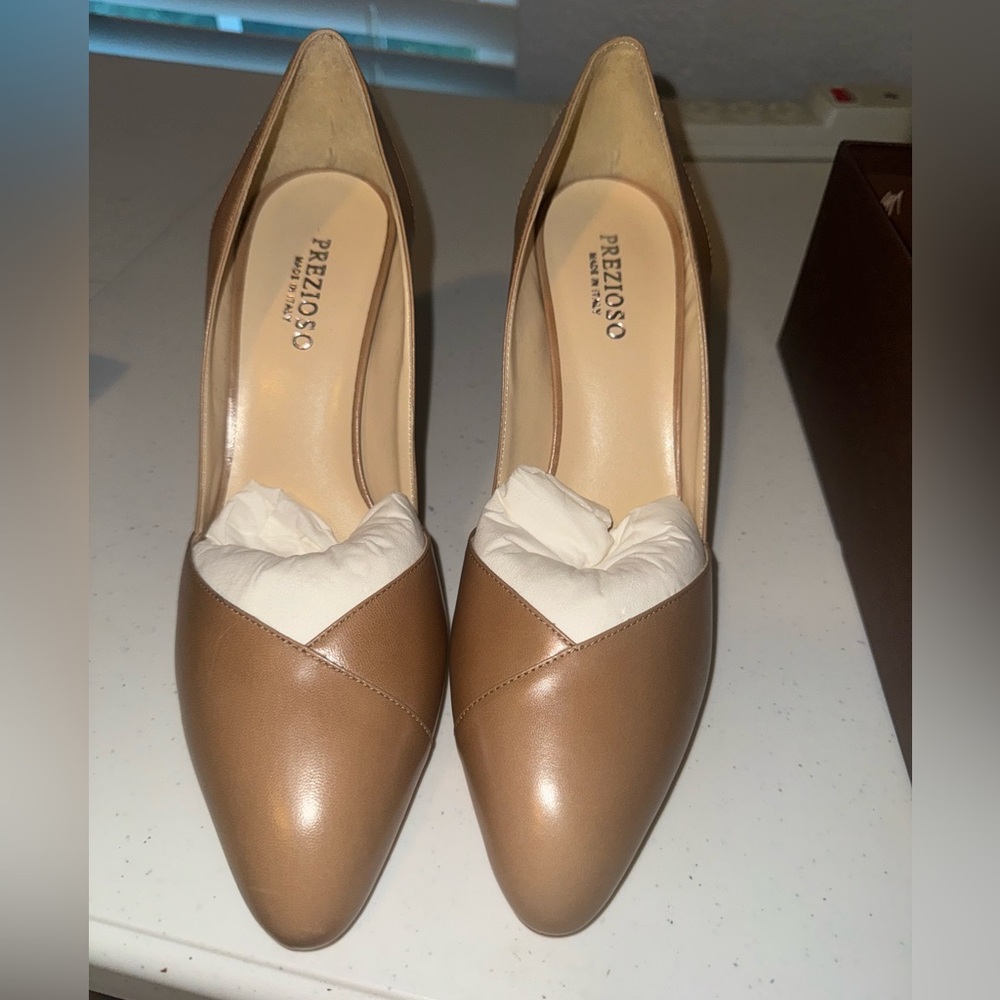 Women's Brown Leather Heels